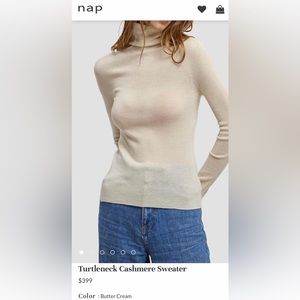 100% Cashmere turtleneck sweater